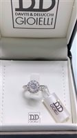 Ring Davite & Delucchi Woman in White Gold Diamante AA032538